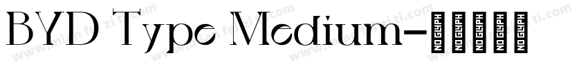 BYD Type Medium字体转换